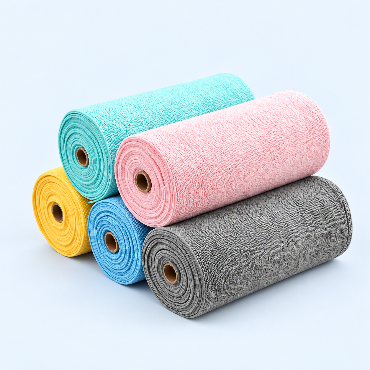 Tear-off cleaning cloth rolls