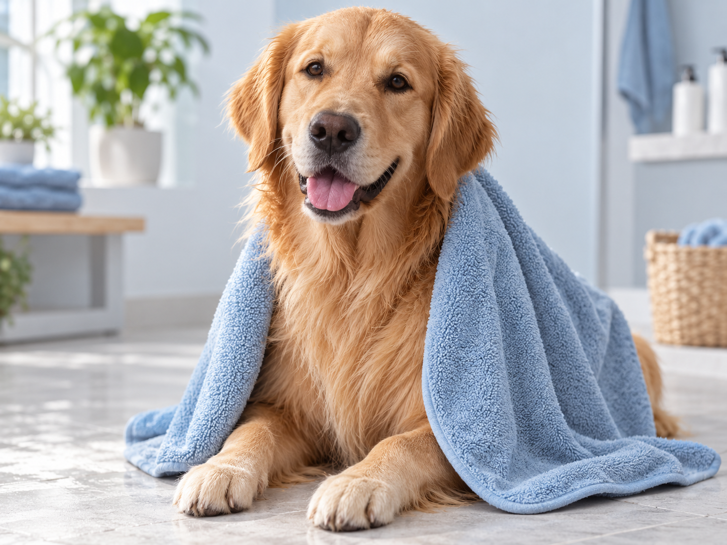Pet care microfiber products — concept imagery
